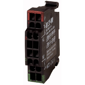 Élément de contact, Bornes à ressort, Fixation par l’avant, 1 F, 1 O, 24 V 3 A, 220 V 230 V 240 V 4 A-Lire la description