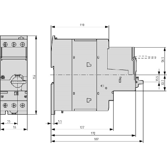 Bloc disjoncteur moteur electro PKE 8A - 65A-Lire la description