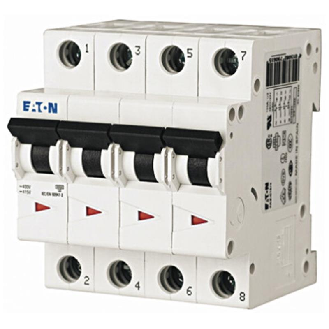 Disjoncteur modulaire, FAZ, 32 A, 4p, courbe D, 6 kA-Lire la description