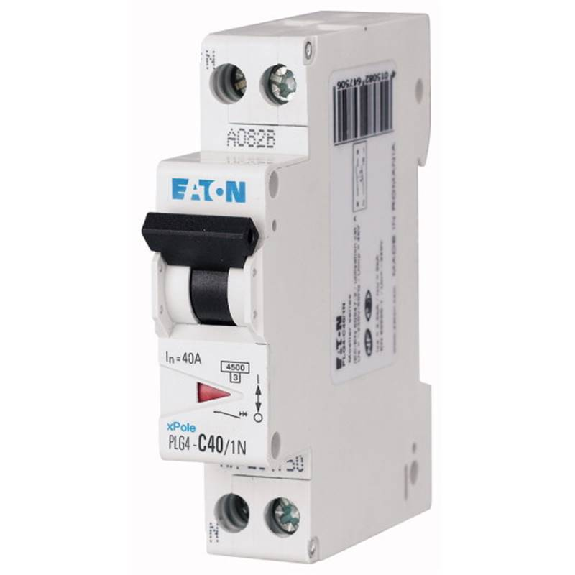 Disjoncteur DIV PH+N 40A PDC=6KA; Courbe C-Lire la description
