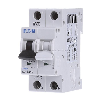 Disjoncteur modulaire, FAZ, 4 A, 1p+N, courbe C, AC, 15 kA-Lire la description