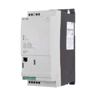 Démarreur à vitesse variable, Tension assignée d'emploi 400 V AC, triphasé, Ie 6.6 A, 3 kW, 3 HP, Filtre d'antiparasitage-Lire la description