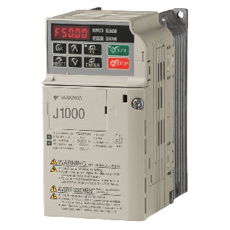 Vdf J1000, IP20, 1x200-240V HD: 0.55kW 3.0A ND: 0.75kW 3.5A 400Hz-Lire la description