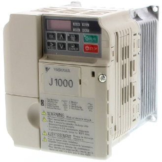 Vdf J1000, IP20, 3x200-240V HD: 0.12 kW 0.8 A ND: 0.18 kW 0.8 A 400Hz-Lire la description