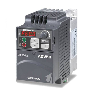 Vdf ADV50, IP20, 3ph 400-460VAC 11KW, FILTRE, FREIN, SANS CLAVIER-Lire la description