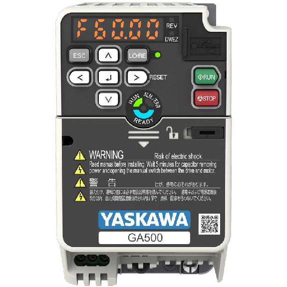 Vdf GA500, IP20, 3x200V, ND 1.2A 0.2kW, HD 0.8A 0.1kW-Lire la description