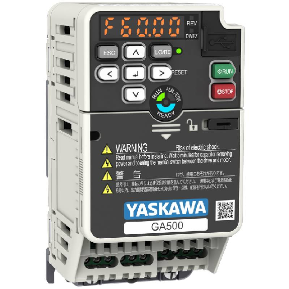 Vdf GA500, IP20, 3x200V, ND 1.2A 0.2kW, HD 0.8A 0.1kW-Lire la description