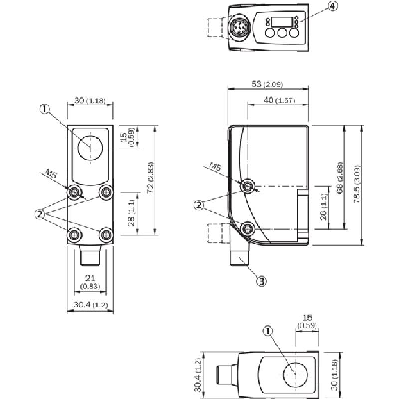 Dét. contraste PNP/NPN P=13mm ±5mm Led RVB IOL LO/DO / M12 5P Dét. contraste PNP/NPN P=13mm ±5mm Led RVB IOL LO/DO / M12 5P-Lire la description