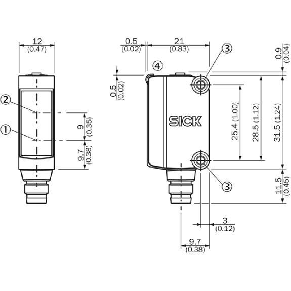 Dét. de couleur (x1) PNP P=12,5mm ±3mm Leds RVB LO/DO / M08 4P Dét. de couleur (x1) PNP P=12,5mm ±3mm Leds RVB LO/DO / M08 4P-Lire la description