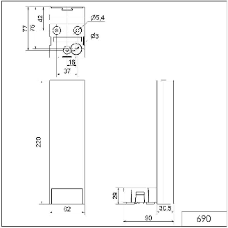 VarioSIGN 1S BM continu/clignotant 85dB 24VDC MULTICOLORE IP65-Lire la description