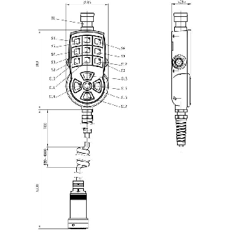 Pupitre portable avec câble de 5m-Lire la description