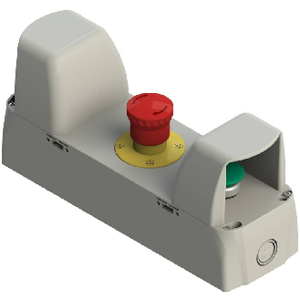 Boîte pour le secteur dautomation avec protections pour commande bimanuelle - EA AC37040-Lire la description