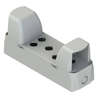 Boitier vide 7 trous avec protections pour commande bimanuelle-Lire la description