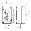 Boite à boutons ATEX Ex BF 80 2 DT/DT 1NF/1NO