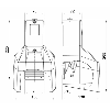 Pédale de cde simple capot, métal, potentiometre 5KOhm, micro-contact