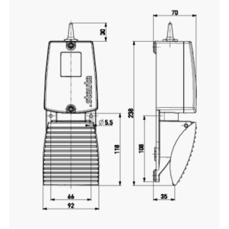 Pédale de commande sans fil 868,3 MHz-Lire la description