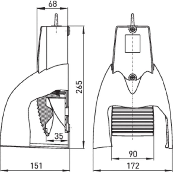 Pédale de commande sans fil, 868,3 MHz, avec capot Pédale de commande sans fil, 868,3 MHz, avec capot-Lire la description