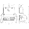 Pédale de commande double avec capot, NO+NF/NO+NF