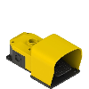 Pédale de cde simple jaune avec protection 1NO+2NF(x2) décalés