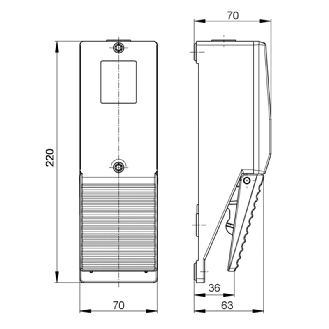 Pédale de commande en métal avec potentiomètre et micro-contact-Lire la description