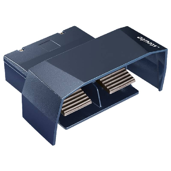Pédale de commande double en métal avec capot Pédale de commande double en métal avec capot-Lire la description