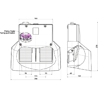 Pédale de commande sans fil sWave® 2,4 - 2,4835 GHz-Lire la description
