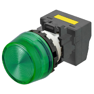 Voyant Ø22mm en saillie vert led verte 230Vac push-in-Lire la description