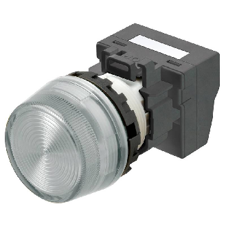 Voyant Ø22mm en saillie blanc led blanche 24Vac/dc push-in-Lire la description
