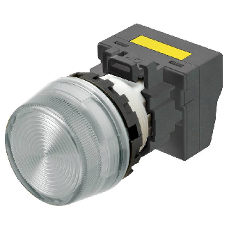 Voyant Ø22mm en saillie blanc led blanche 230Vac push-in-Lire la description