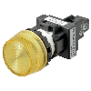 Voyant Ø22mm en saillie jaune led jaune 230Vac bornes à vis