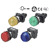 Voyant Ø22mm en saillie bleu led bleue 230Vac bornes à vis