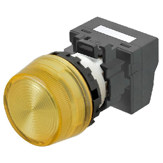 Voyant Ø22mm en saillie jaune led jaune 24Vac/dc push-in-Lire la description