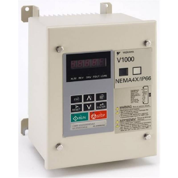 Vdf V1000, IP66, 1PH, 200V, ND: 3,3A/0,75kW, HD: 3A/0,4kW, console-Lire la description