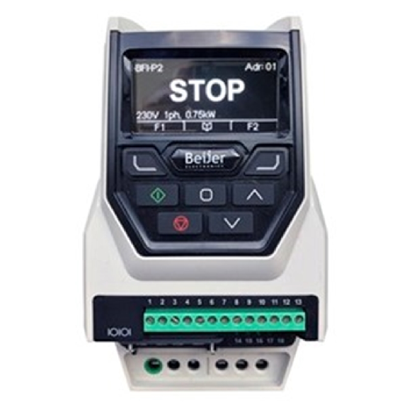 Vdf BFI-P2, IP20, 0,75kW, 4,3A, E: 1x230V, S: 3x230V, FREIN, FILTRE-Lire la description