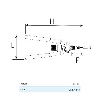 Pince EL-12 N Outil de pose manuel pour écrous à sertir-Lire la description