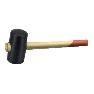 Gummihammer schwarz 55 mm  mit Eschenstil-Beschreibung lesen