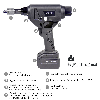Akku-Tool GO-HX1 Akku-Sechskant-Stanzwerkzeug -  Stück
