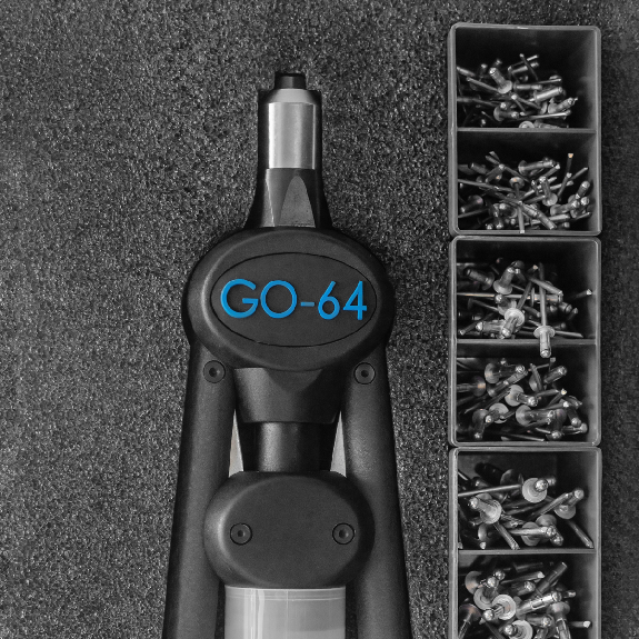 Hand-Blindnietsetzgerät Hebelnietgerät GO-64 (SET) -  Stück-Beschreibung lesen
