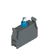 Bloc à DEL avec fixation sous le couvercle, bleu, 120 Vac, HL