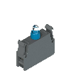 Bloc à DEL avec fixation sous le couvercle, bleu, 230 Vac, HL