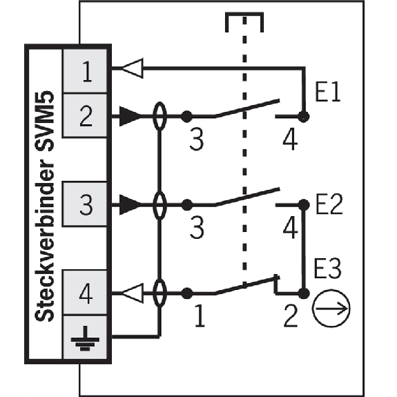 Commande d'assentiment, 3 positions, câble 15m et connecteur SVM5-Lire la description