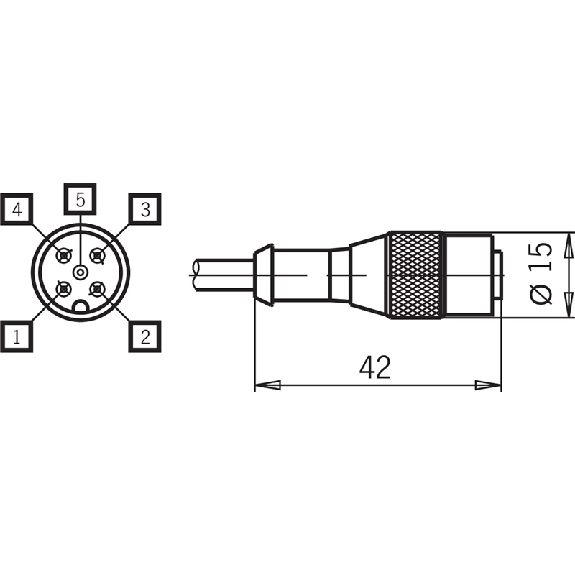 Commande d'assentiment, 3 positions, câble 15m et connecteur SVM5-Lire la description