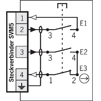 Commande d'assentiment, 3 positions, câble 15m et connecteur SVM5-Lire la description