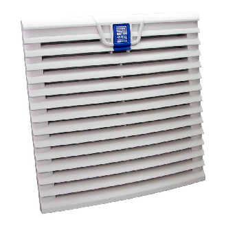 SK Ventilateur à filtre TopTherm, débit d'air 225/245 m³/h, 230 V, 1~, 50/60 Hz, L255 x H255 x P25 mm-Lire la description