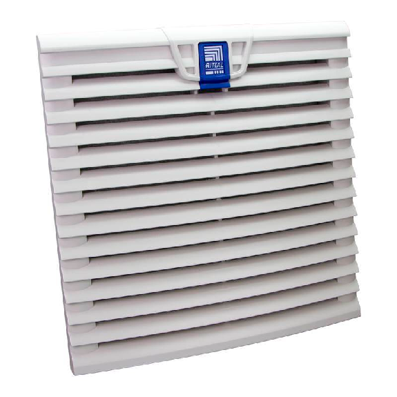 SK Ventilateur à filtre TopTherm, débit d'air 225/245 m³/h, 230 V, 1~, 50/60 Hz, L255 x H255 x P25 mm-Lire la description
