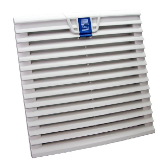 SK Ventilateur à filtre TopTherm, débit d'air 175/155 m³/h, 230 V, 1~, 50/60 Hz, L255 x H255 x P25 mm-Lire la description