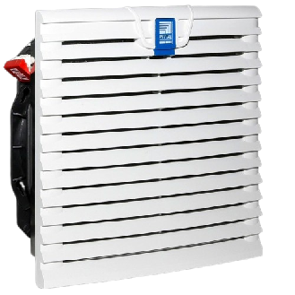 SK Ventilateur à filtre TopTherm, débit d'air 225 m³/h, 200-240 V, 1~, 50/60 Hz, L255 x H255 x P25 mm, à technologie EC-Lire la description