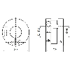 Accouplement divisible K/K L=19 d1=10/d2=06
