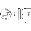 Accouplement d'arbre à membrane pour axe Ø10mm-10mm