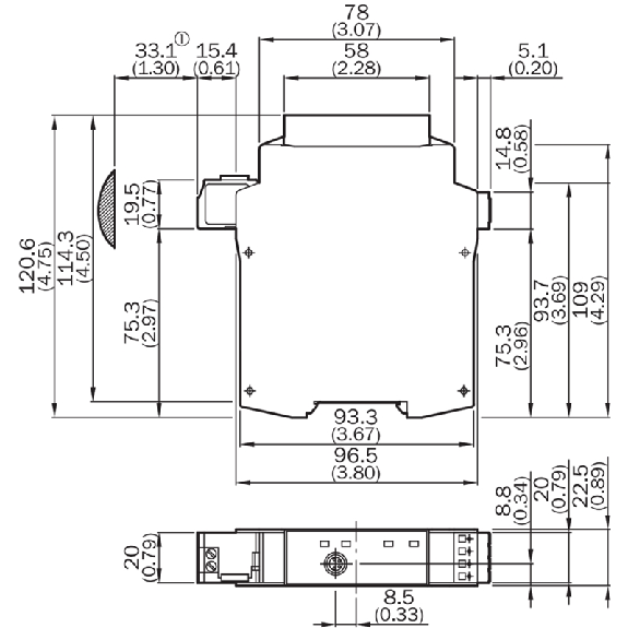 Flexi Soft - Module principal RS-232, 2 entrées EFI, avec vernis-Lire la description